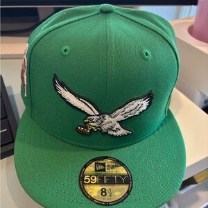 New Era Green Cap with Eagle Embroidery